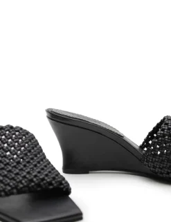 Women La Tribe - Braided Wedge Heel (Black)