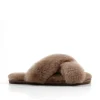 Women La Tribe - Cross Over Sheepy Slipper (Cinnamon)