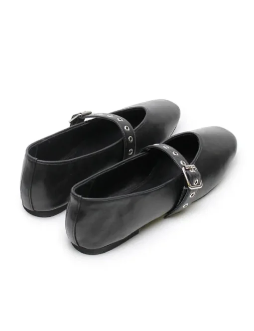 Women La Tribe - EILWEN BALLET FLAT (BLACK / SILVER)