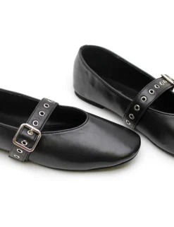 Women La Tribe - EILWEN BALLET FLAT (BLACK / SILVER)