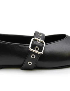 Women La Tribe - EILWEN BALLET FLAT (BLACK / SILVER)