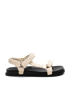 Women La Tribe - ELKE BRAIDED SANDAL (CREAM)