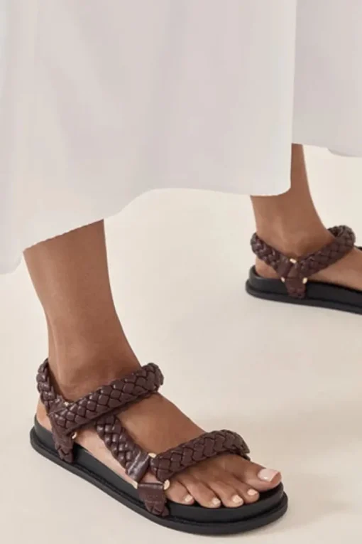 Women La Tribe - ELKE BRAIDED SANDAL (Ox Blood)