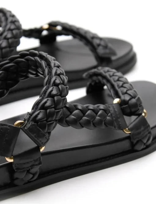 Women La Tribe - Elke Braided Sandal (Black)