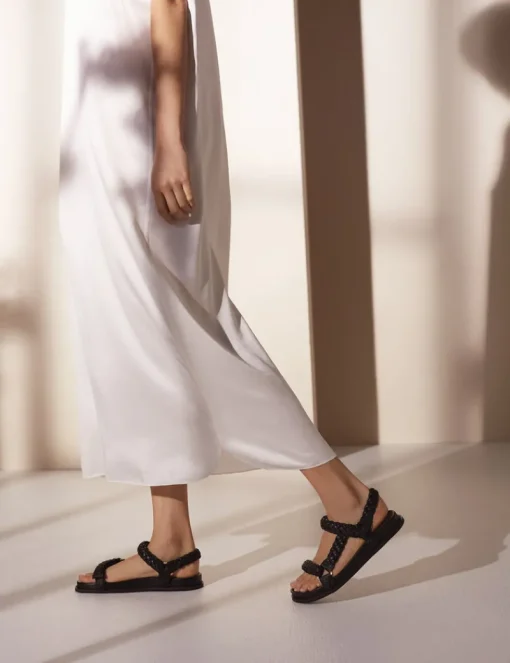 Women La Tribe - Elke Braided Sandal (Black)