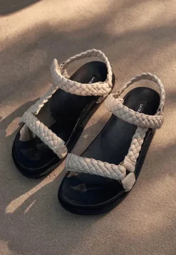 Women La Tribe - ELKE BRAIDED SANDAL (CREAM)