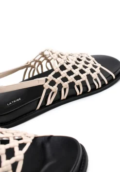 Women La Tribe - KNOTTED SANDAL (CREAM)