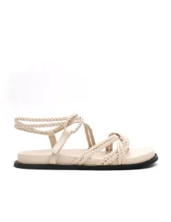 Women La Tribe - Plaited Sandal (Cream)