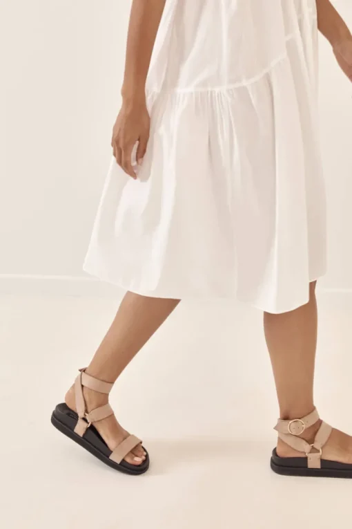 Women La Tribe - Platform Sandal (Taupe)