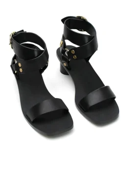 Women La Tribe - STUDDED HEEL (Black)