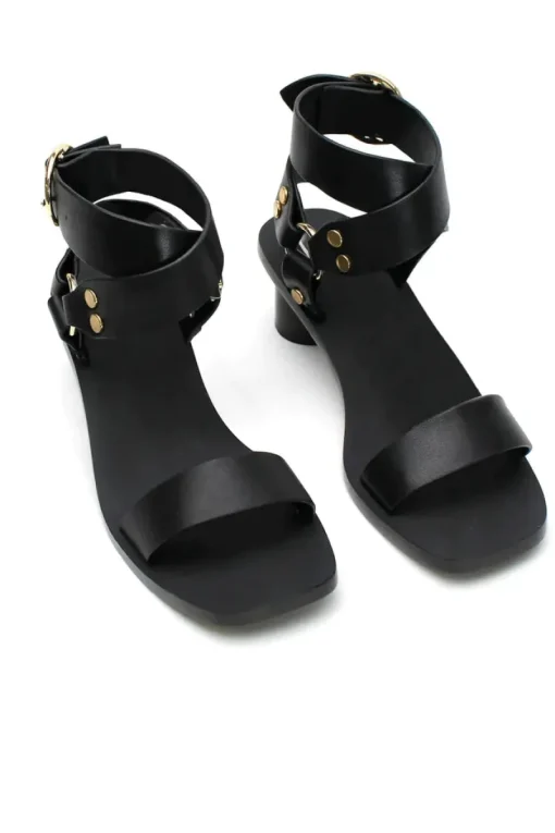 Women La Tribe - STUDDED HEEL (Black)