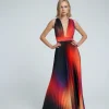 L'IDEE WOMAN L'IDÉE WOMAN - MODERNISTE FULL LENGTH GOWN (FIRE)