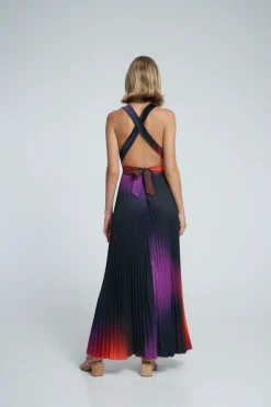 L'IDEE WOMAN L'IDÉE WOMAN - MODERNISTE FULL LENGTH GOWN (FIRE)