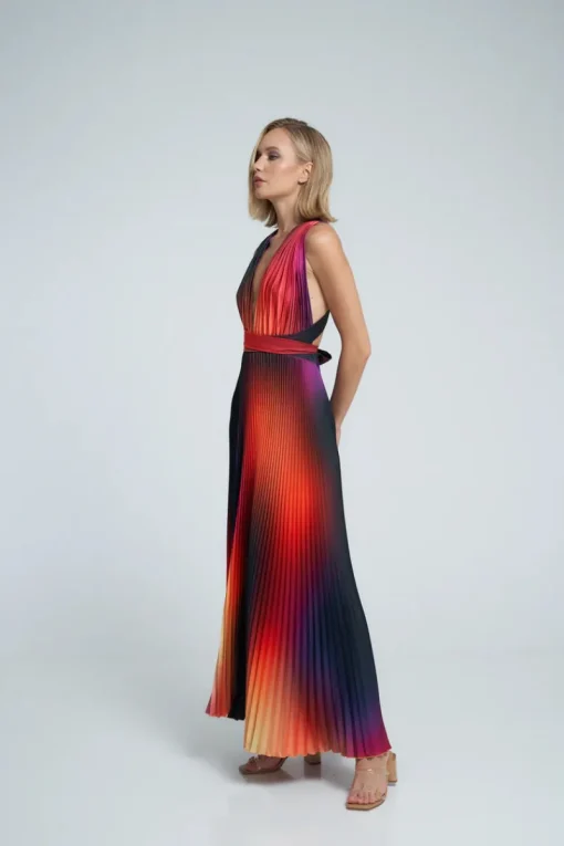 L'IDEE WOMAN L'IDÉE WOMAN - MODERNISTE FULL LENGTH GOWN (FIRE)