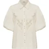 Ministry of Style - Flora Embroidery Blouse (Ivory)