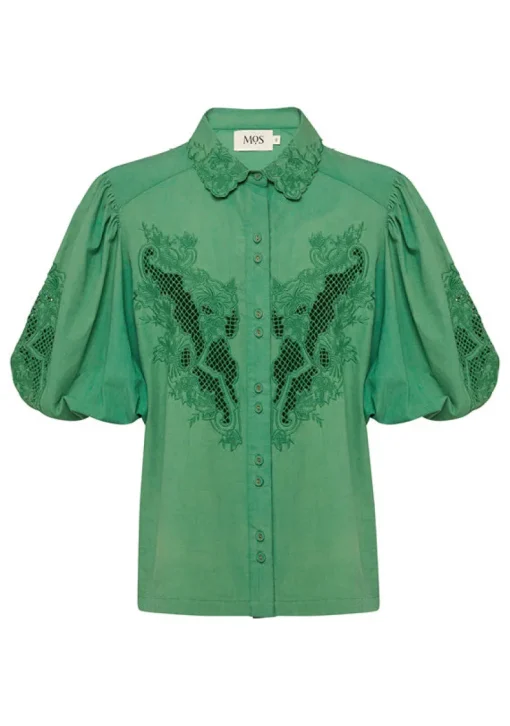 Ministry of Style - Flora Embroidery Blouse (Jade)