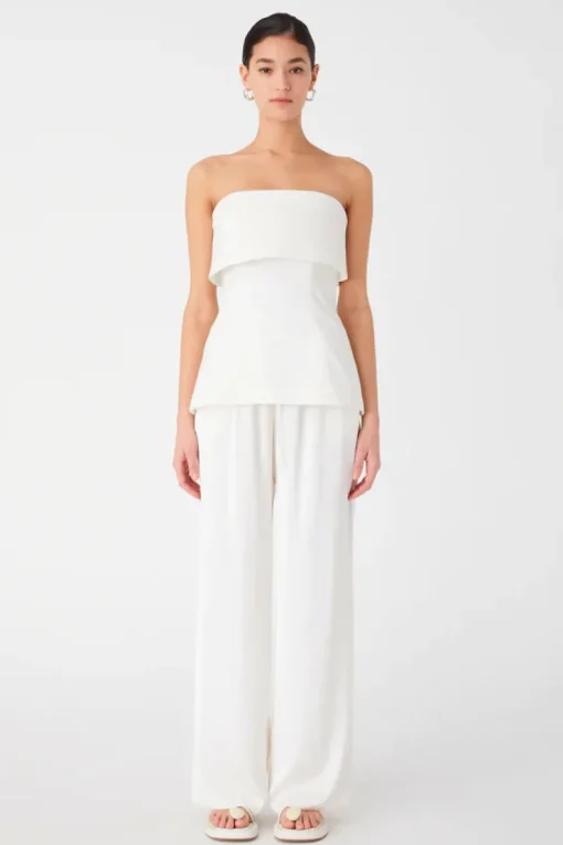 Misha - AMAR STRAPLESS TOP (IVORY)