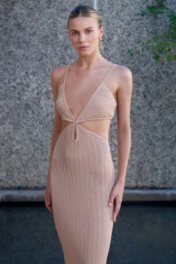 Women Misha - Haylee Midi Dress (Rose Nude)
