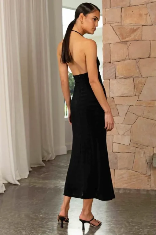 Misha - Levon Midi Dress (Black)