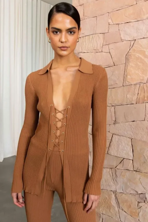 Women Misha - Rosie Knit Top (Tawny Birch)