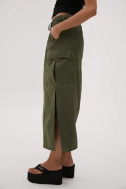 Misha Urban - JALEN MIDI SKIRT (SAGE GREEN)