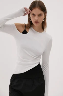 Misha Urban - TANNER TOP (IVORY & BLACK)