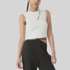 Misha Urban - ZION RIB JERSEY TANK (IVORY)