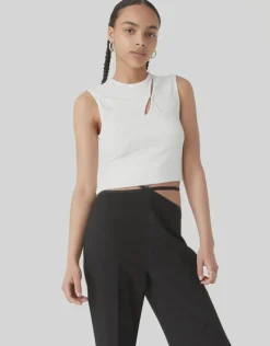 Misha Urban - ZION RIB JERSEY TANK (IVORY)
