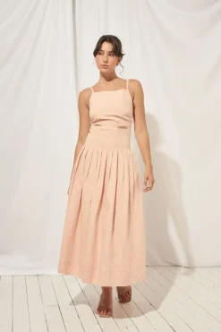 Mon Renn MØN RENN - Laila Midi Dress (Sherbert)