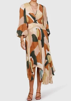Ministry of Style MNISTRY OF STYLE - Retro Resort Pleated Midi Dress FINAL SALE