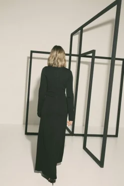 Mossman - The Fifth Knit Maxi Dress (Black)