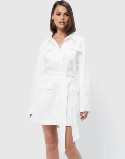 Mossman - The Lexington Shirt Dress (White)