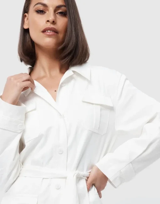 Mossman - The Lexington Shirt Dress (White)