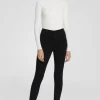 Nobody Denim : Siren Skinny Ankle Jeans (Powerblack)
