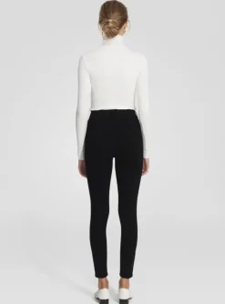 Nobody Denim : Siren Skinny Ankle Jeans (Powerblack)