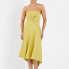One Fell Swoop - Quartz Midi Dress (Golden Straw)