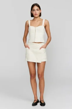 Ownley - STASSIE WRAP SKIRT (BONE)