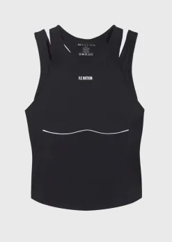 Women PE Nation - DOWNTEMPO TANK (BLACK)