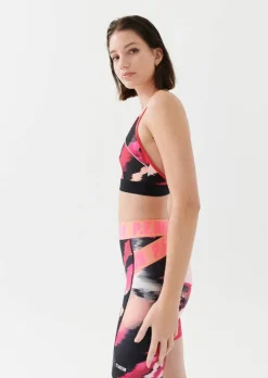Women PE Nation - Fluid Sports Bra (Print)