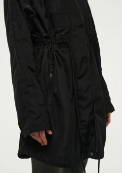 Women PE Nation - MID LENGTH MAN DOWN JACKET (BLACK)
