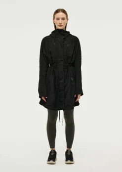 Women PE Nation - MID LENGTH MAN DOWN JACKET (BLACK)