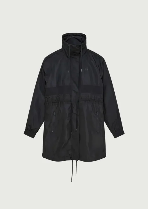 Women PE Nation - MID LENGTH MAN DOWN JACKET (BLACK)