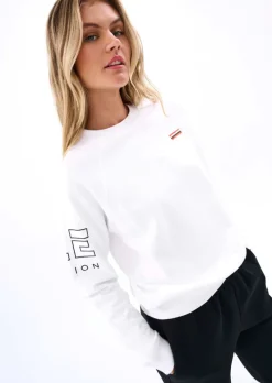 Women PE Nation - MONEYBALL SWEAT (OPTIC WHITE)