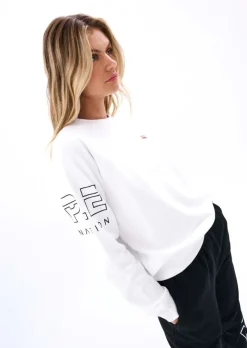 Women PE Nation - MONEYBALL SWEAT (OPTIC WHITE)