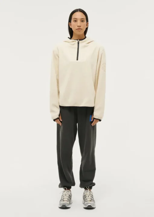 Women PE Nation - SHERPA HOODIE (PEARLED IVORY)