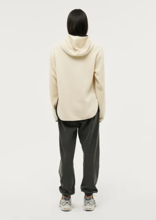 Women PE Nation - SHERPA HOODIE (PEARLED IVORY)
