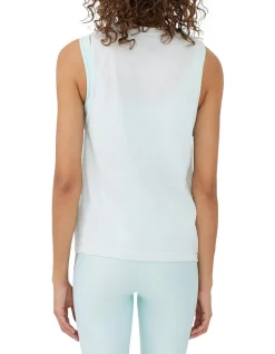 Women PE Nation - TWIST SERVE TANK (BLUE)