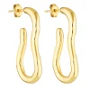 Women Porter Jewellery - BONES HOOPS (GOLD)