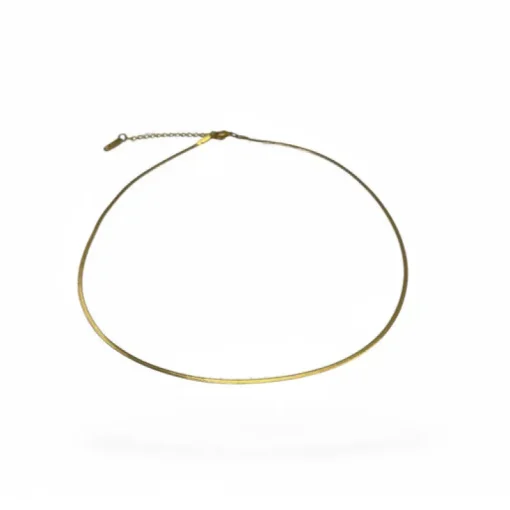 Women Riche Paris Femme RICHÉ PARIS FEMME - HERRINGBONE GOLD NECKLACE 2MM