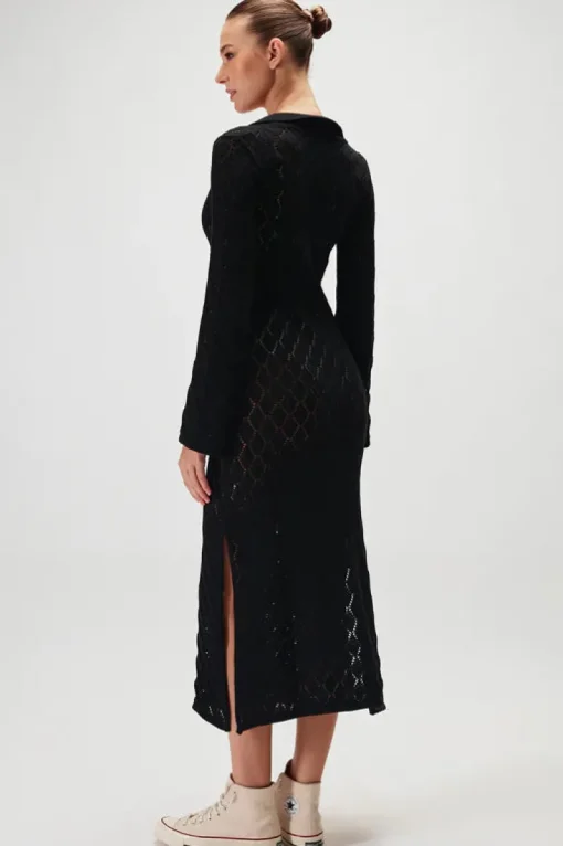 Women Rue Stiic - Alicia Maxi Knit Dress (Black)